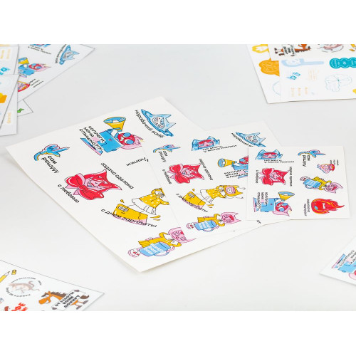 Наклейки бумажные Sticker Pack на заказ, S