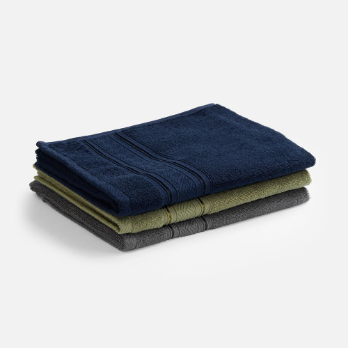 Полотенце махровое Terrychic, среднее, темно-серое