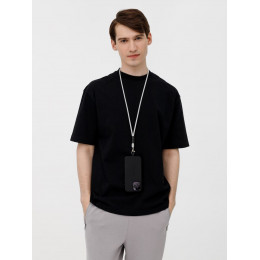 Шнурок для бейджа Tube Metal, серый