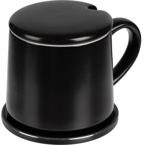 Кружка с подогревом и беспроводной зарядкой dualBase ver. 2.0 Matt, черная