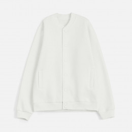 Бомбер унисекс AtmosWear, молочно-белый