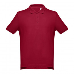 Рубашка-поло мужская ADAM, бордовый, S, 100% хлопок, плотность 195 г/м2