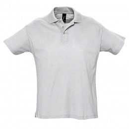 Рубашка поло мужская SUMMER II, светло-серый меланж, XS, 98% хлопок, 2% вискоза, 170 г/м2