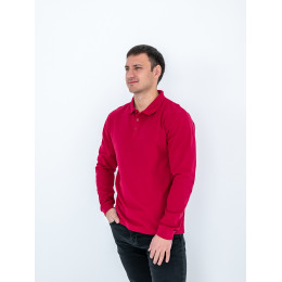 Рубашка поло мужская STAN длинный рукав хлопок/полиэстер 185, 04S