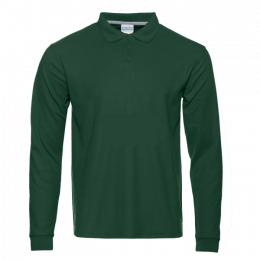 Рубашка поло унисекс STAN длинный рукав хлопок/полиэстер 185, 104S