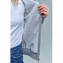 Толстовка женская STAN с капюшоном на молнии футер с начёсом 280, 17W