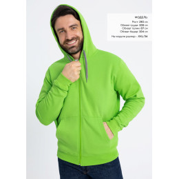 Толстовка мужская STAN с капюшоном на молнии футер с начёсом 280, 17