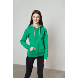 Толстовка женская STAN с капюшоном на молнии футер с начёсом 280, 17W