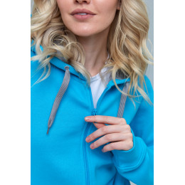 Толстовка женская STAN с капюшоном на молнии футер с начёсом 280, 17W