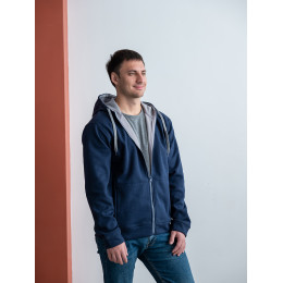 Толстовка мужская STAN с капюшоном на молнии сэндвич 320, 18