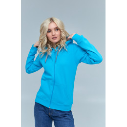 Толстовка женская STAN с капюшоном на молнии футер с начёсом 280, 17W