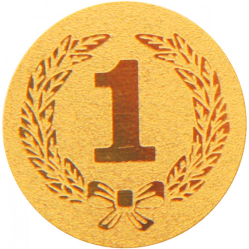 Жетон самоклеящийся д.25 1 место PS1-A36/G