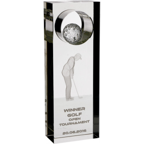 Награда хрустальная C062 20см (20*7*4) футляр в комплекте