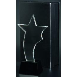 Награда хрустальная С035 255х135мм(10) футляр в комплекте