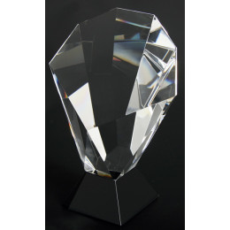 Награда хрустальная (20см) футляр в комплекте C006