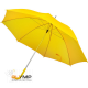 Зонт-трость с пластиковой ручкой желтый 